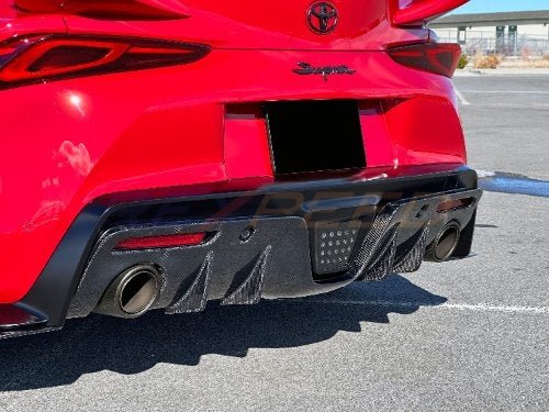 Rexpeed 2020+ Supra GR V3 Carbon Fiber Rear Diffuser | Gloss | TS26 - JDMuscleDiffusers and Vortex GeneratorsTS26