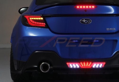 Rexpeed 2022+ GR86 / BRZ 3rd Brake Light | Red Lens + Chrome Base | FR126 - JDMuscleAuxiliary Brake LightingFR126