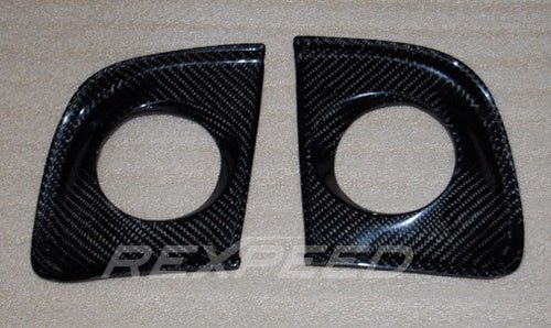 Rexpeed Carbon Fiber Fog Light Cover Evo X 2008 - 2015 | R121 - JDMuscleLight Mounting and HardwareR121