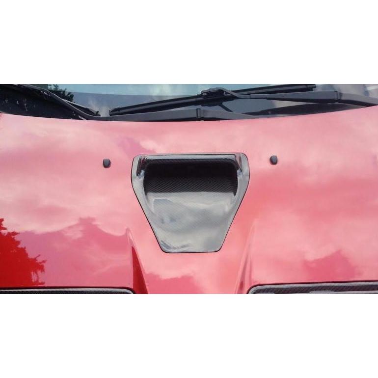 Rexpeed Carbon Fiber Hood Scoop Vent OEM-Style Mitsubishi Evo X 2008-2015 | R106