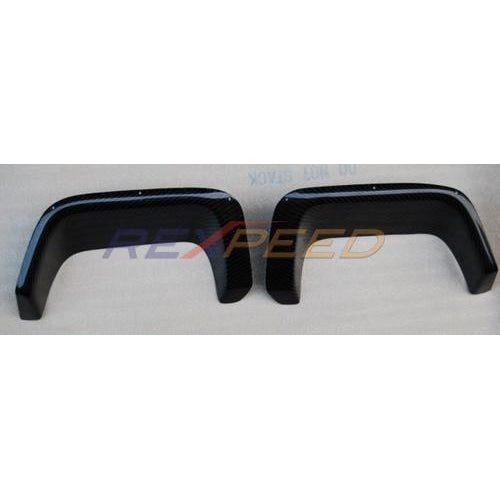 Rexpeed Carbon Fiber Varis Style Exhaust Heat Shield Pair | 2008-2014 Subaru STi Hatchback | G05