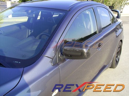 Rexpeed Dry Carbon Mirror Cover Mitsubishi Evo X 2008 - 2015 | R83 - JDMuscleAftermarket MirrorsR83