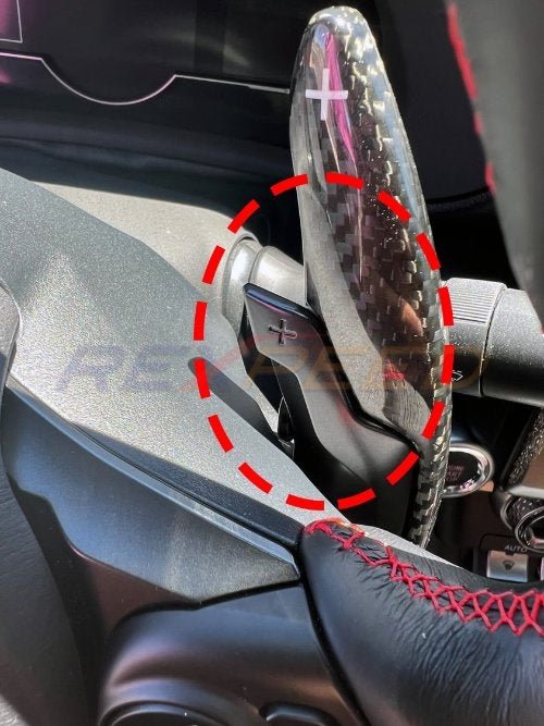 Rexpeed GR86 / BRZ 2022+ Dry Carbon Shift Paddles Extension | Blue | FR59B - JDMuscleShifter AccessoriesFR59B