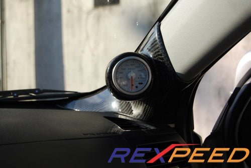 Rexpeed RHD Carbon A Pillar Pod Mitsubishi Evo X 2008 - 2015 | R127 - JDMusclePodsR127