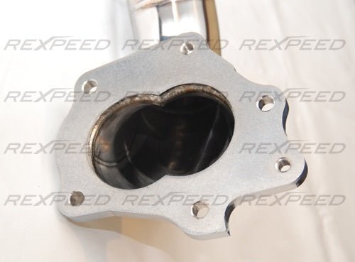 Rexpeed Stainless 02 Downpipe Mitsubishi Evo X 2008 - 2015 | R153 - JDMuscleFront Pipes and Downpipes / J - PipesR153
