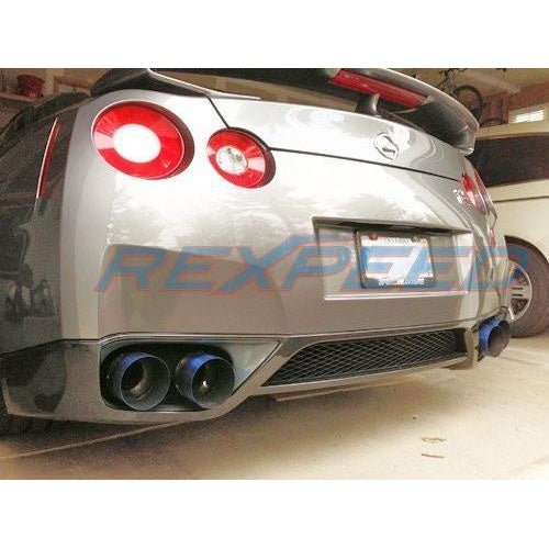 Rexpeed Titanium Blue Tips Nissan GTR R35 2009-2014 | N32 - JDMuscleExhaust Tips and SilencersREX N32