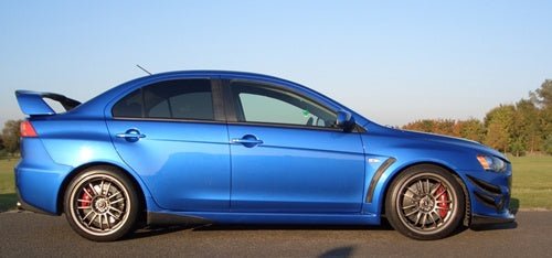 Rexpeed V - Style Carbon Side Spats Non Aero Kits Mitsubishi Evo X 2008 - 2015 | R92 - JDMuscleSide SkirtsR92