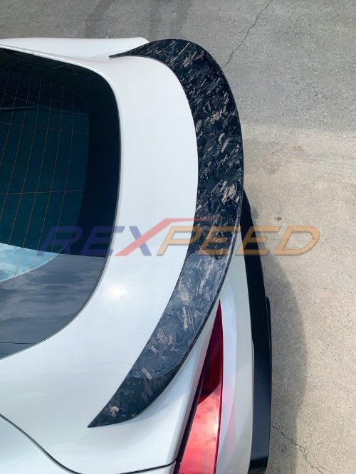 Rexpeed V2 Forged Carbon Spoiler 20 - 26 Toyota Supra GR - JDMuscleRear LipsGloss