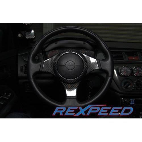 Rexspeed CT9A Dry Carbon Steering Wheel Cover Mitsubishi Evo 7/8/9 2001-2007 | R13 - JDMuscleTrim KitsREX R13