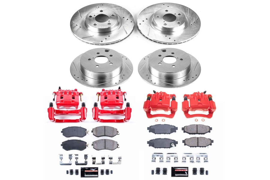 Power Stop Front & Rear Autospecialty Brake Kit w/ Calipers Subaru Impreza 2012-2016 | KCOE6113