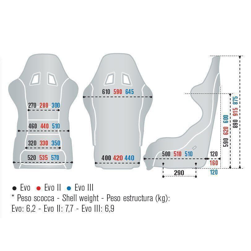 Sparco EVO II US Black Competition Seat - Universal