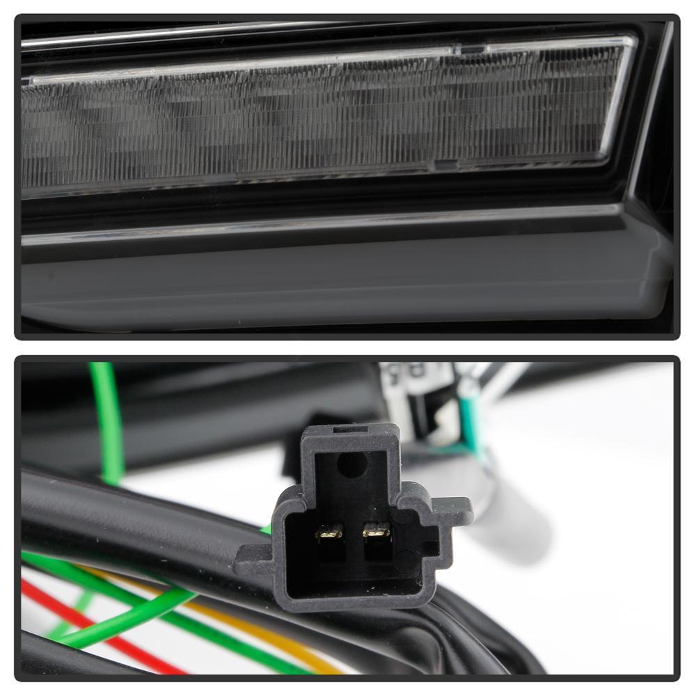 Spyder 08-14 WRX/STI Hatchback LED Tail Lights Seq Signal Black Smoke