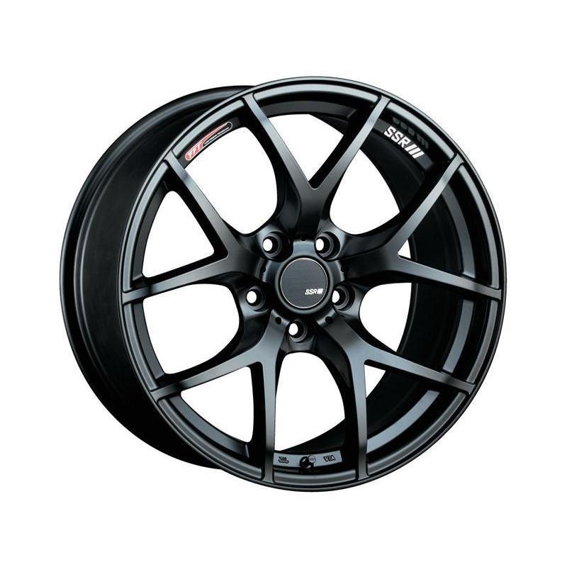 タイヤ・ホイール SSR GTV03 18x8.5J+44 5H PCD100 225/40R18 SSR GTV03 18x8.5 5x100 44mm Offset Flat Black Wheel - Universal