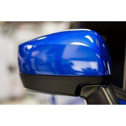 Sticker Fab 3D Carbon Fiber Lower Mirror Overlays | Pair WRX/STI 2015 2016 2017 2018 2019 Models