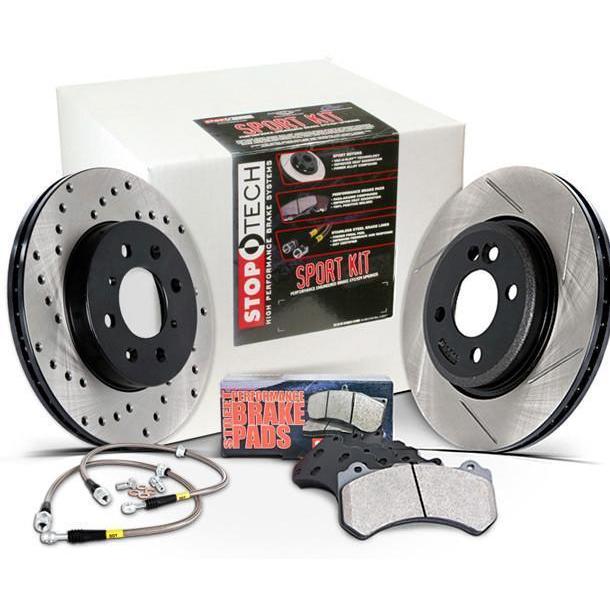 StopTech Drilled Sport Brake Kit Front + Rear Scion tC 2005-2010 | 979.44003
