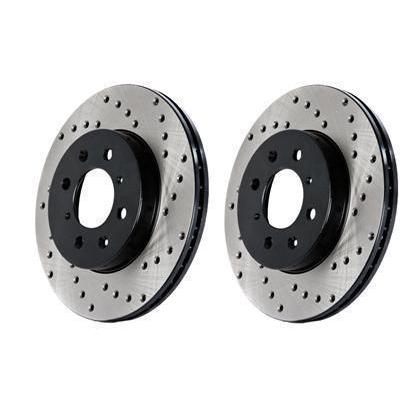Stoptech Drilled Sportstop Rotor Right Front Honda S2000 2000-2009 | 128.40048R