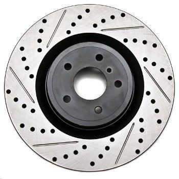 StopTech Power Slot Slotted & Drilled Front Right Rotor Honda S2000 2000-2009 | 127.40048R