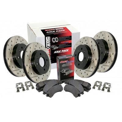 Stoptech Slotted Drilled Front and Rear Brake Package Subaru STI 2008-2017 | 935.47021