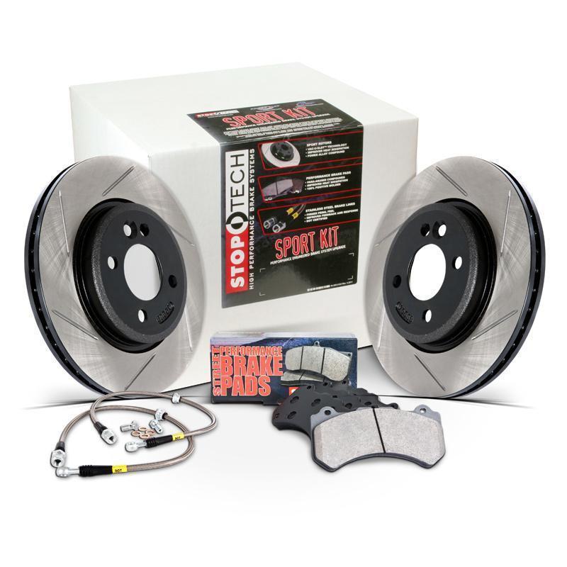 StopTech Slotted Sport Brake Kit Front + Rear Scion tC 2005-2010 | 977.44003
