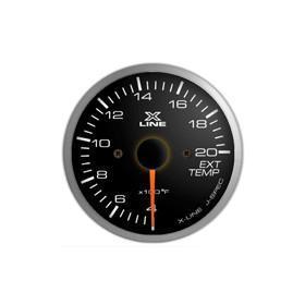 STRI Xline V2 60mm Clear Lens/White Exhaust Temperature Gauge - Universal