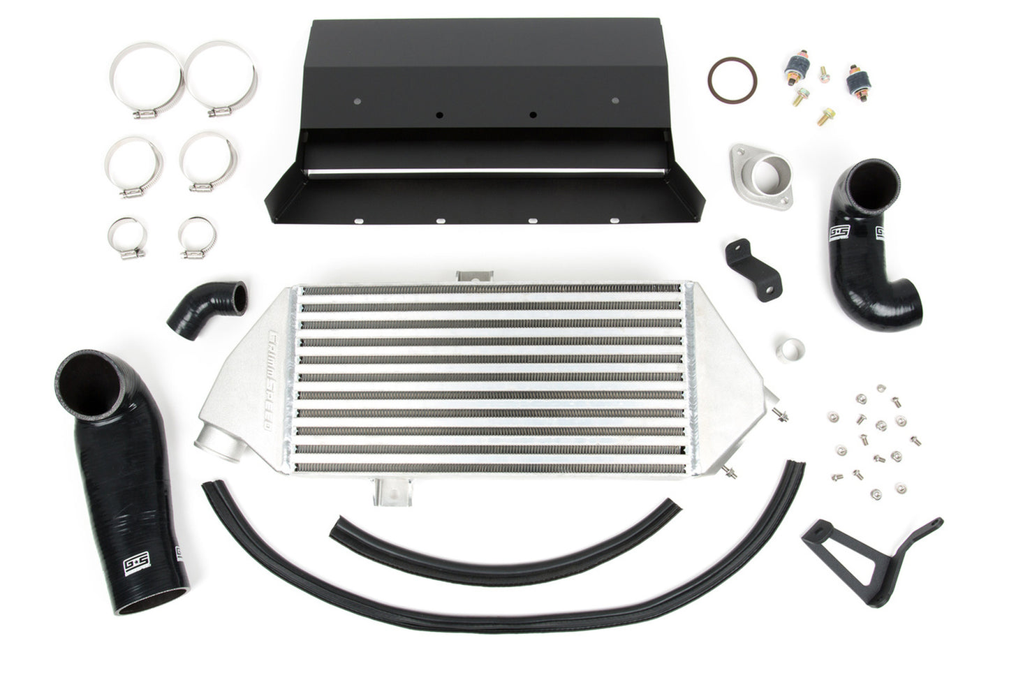 GrimmSpeed Top Mount Intercooler - Black Subaru Legacy GT 2005-2009 | 090043