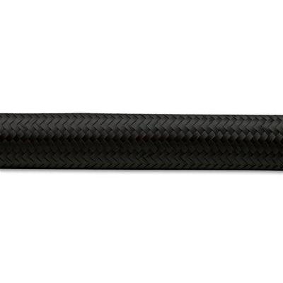 Vibrant -8 AN Black Nylon Braided Flex Hose | 10 foot roll - Universal