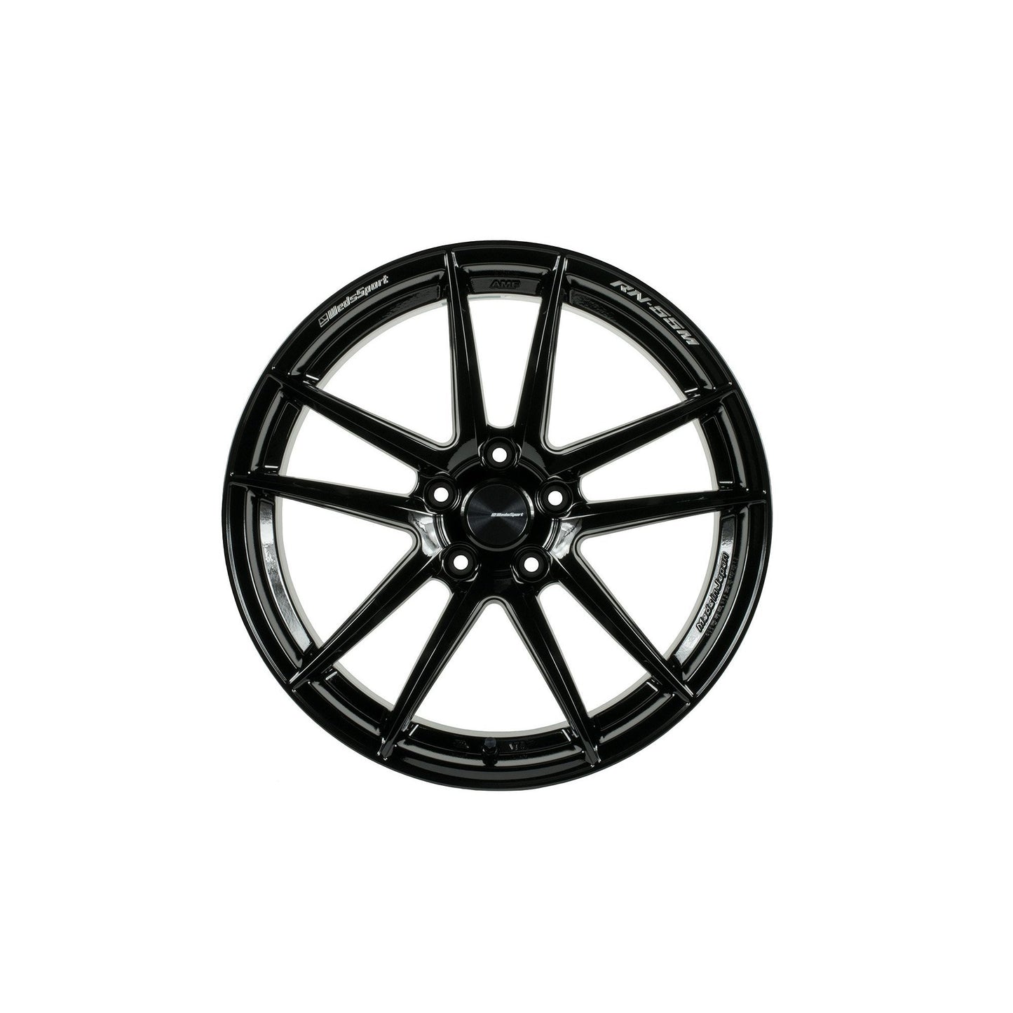 WedsSport RN-55M 18x9 +45 5x120 Gloss Black Wheel - Universal