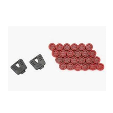 Wheel Mate Muteki SR45R Caps Set 24pc Red - Universal | 33100R