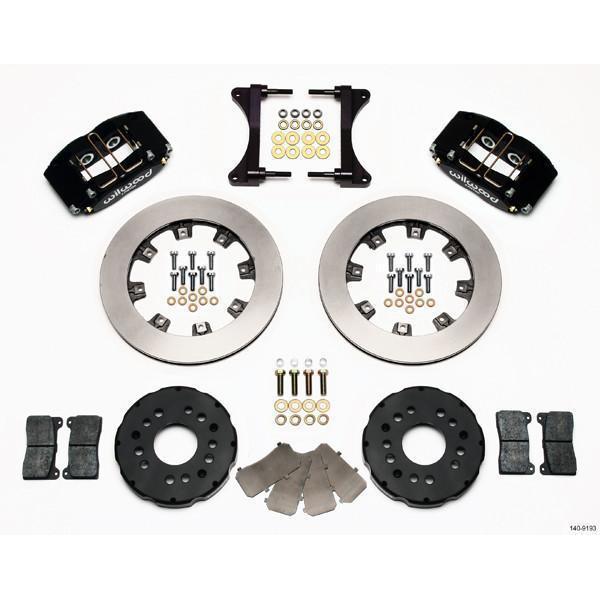 Wilwood Dynapro Radial Black Slotted Front Brake Kit 2004 Subaru STI w/ 15-in Wheels