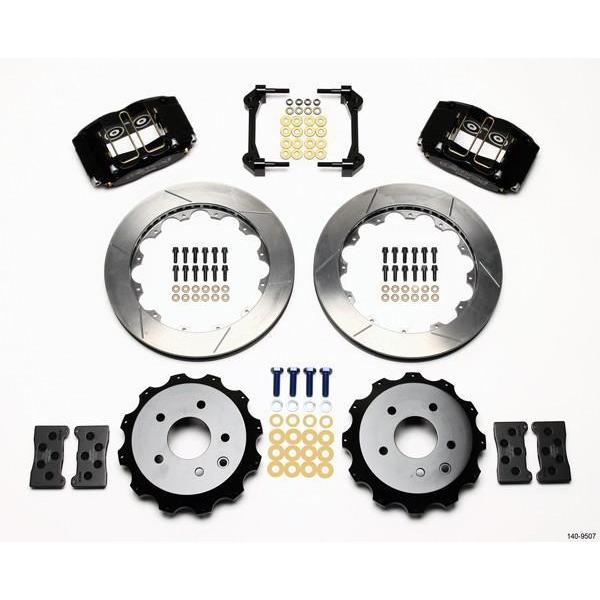 Wilwood Dynapro Radial Rear Black Slotted Big Brake Brake Kit 2003-2009 Nissan 350Z