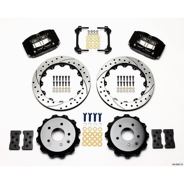 Wilwood Dynapro Radial Rear Black Slotted & Drilled Big Brake Brake Kit 2008-2012 Infiniti G37