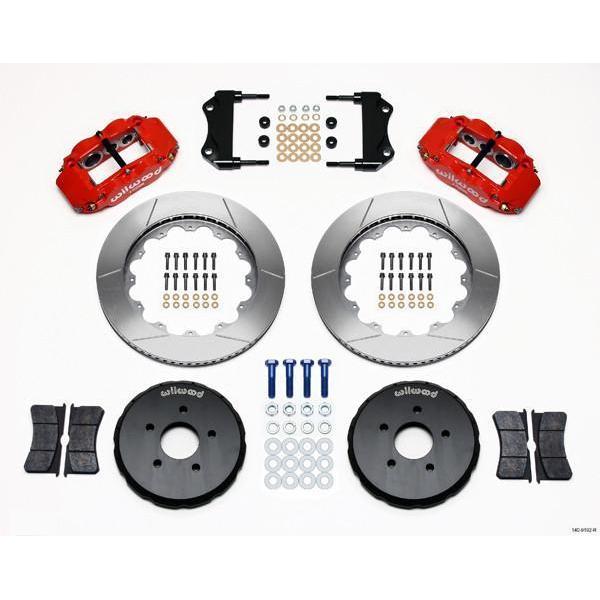 Wilwood FNSL6R Front Red Slotted Big Brake Brake Kit 2003-2009 Nissan 350Z w/ 18-in Wheels