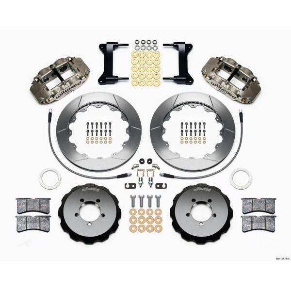 Wilwood FNSL6R Nickel Front Slotted Big Brake Kit 2004 Subaru STI w/ 17-in Wheels