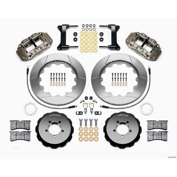 Wilwood FNSL6R Nickel Front Slotted Big Brake Kit 2004 Subaru STI w/ 18-in Wheels