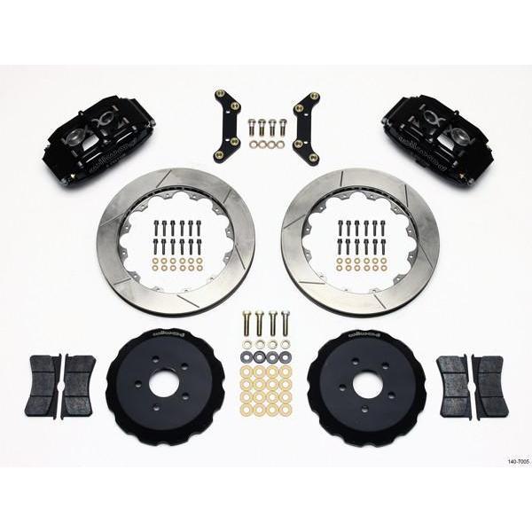 Wilwood SL6 Black Front Slotted Big Brake Kit 2002 WRX w/ 17-in Wheels