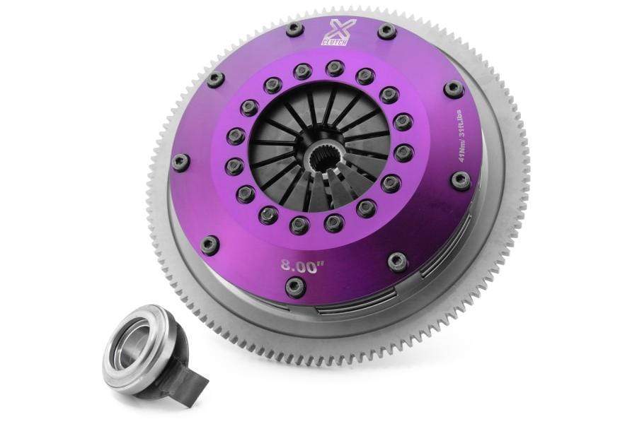 XClutch Clutch Kit 8in Twin Solid Ceramic Disc w/ Flywheel WRX 2006-2014 | XKSU20522-2E