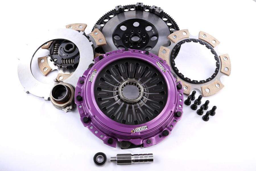 XClutch Clutch Kit 9in Twin Sprung Ceramic Disc w/ Flywheel Subaru STI 2004-21 | XKSU23531-2B