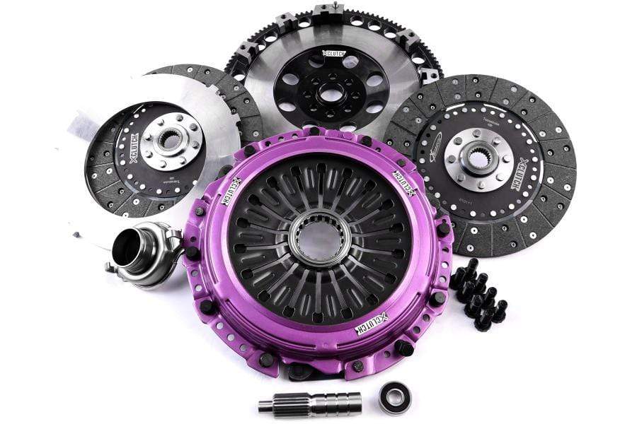 XClutch Clutch Kit Twin Solid Organic Clutch Discs w/ Flywheel STI 2004-21 - JDMuscleClutchesXCLXKSU23531-2GL