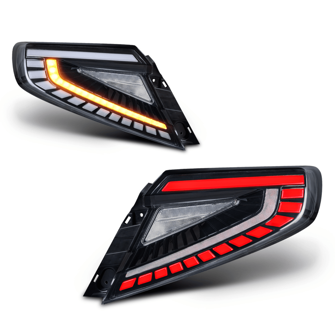 JDMuscle Version ARK LED tail lights for the Subaru WRX, alternate view