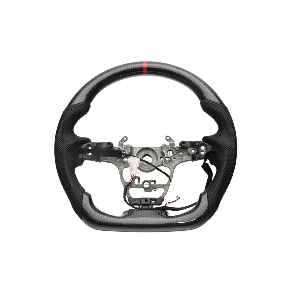 Toyota GR Corolla carbon fiber steering wheel from the JDMuscle catalog, alternate view