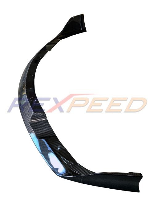 Rexpeed V3 carbon fiber splitter for the GR Supra, alternate view