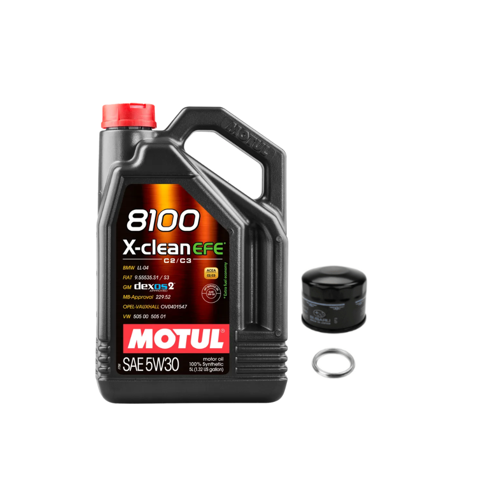 [22-26 WRX] 5W30 Oil Change Package | Motul 8100 X-Clean 5 Liter