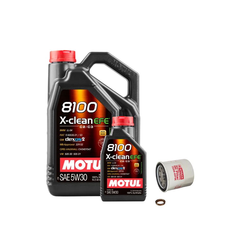 [23-26 Nissan Z] 5W30 Motul Oil Change Package | 8100 X-Clean 6 Liter
