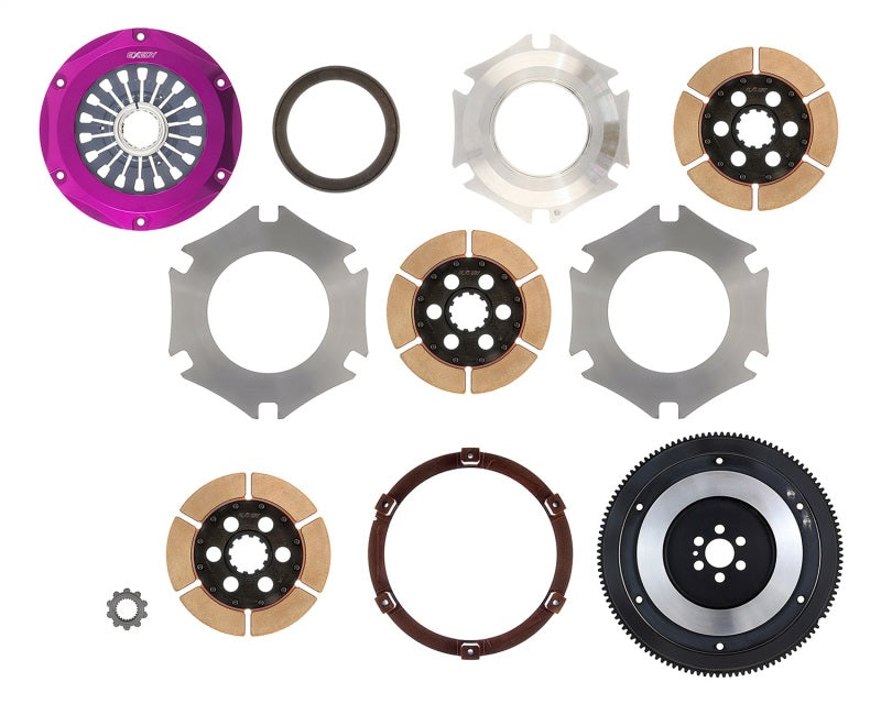 Exedy [93-94 Skyline GTR] Hyper Stage 5 Triple Cerametallic Clutch - Rigid Disc