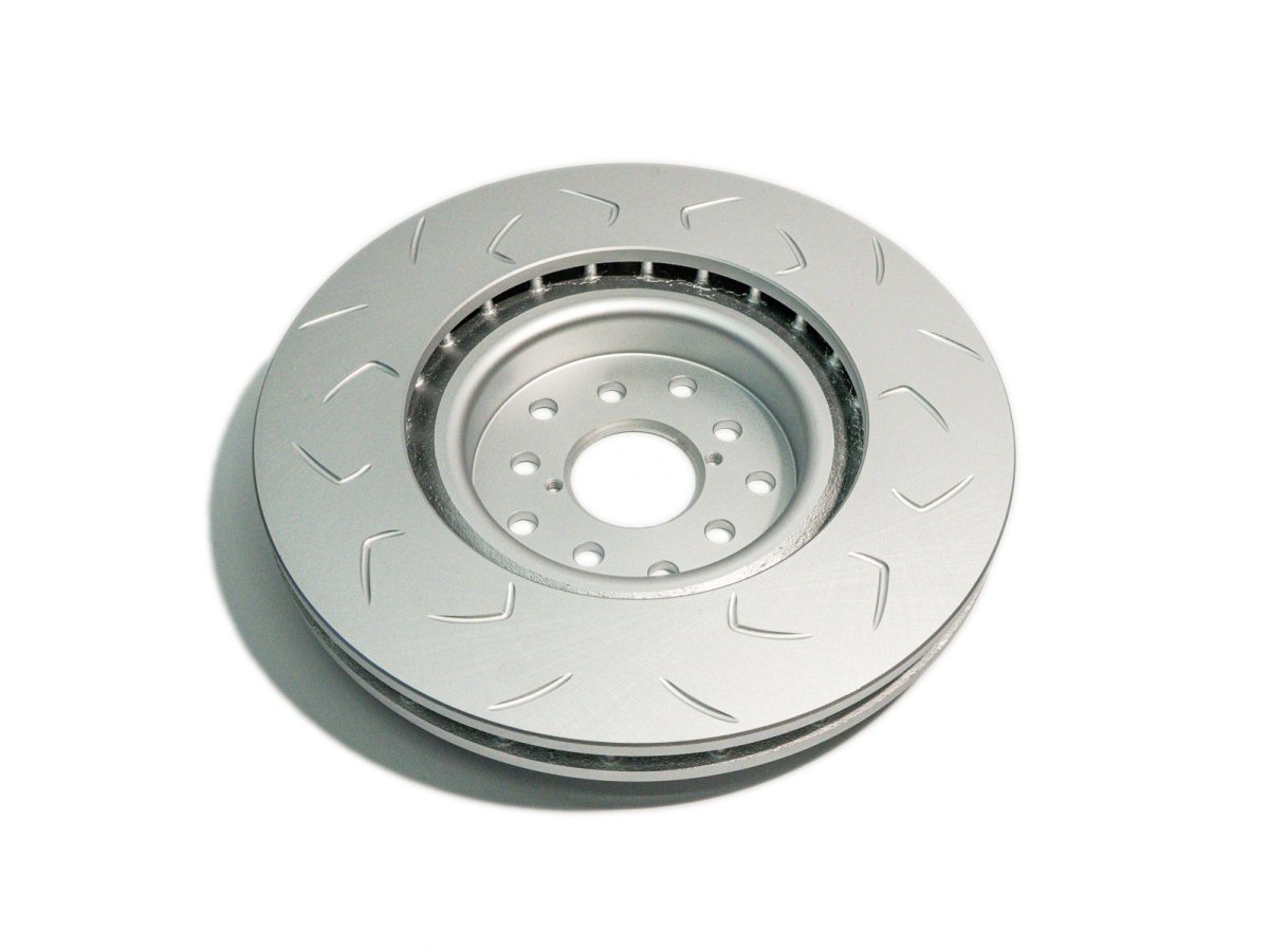 [04 - 17 STI] FactionFab Slotted Front Rotor V2 Dual Drilled 5x100/114 - JDMuscleBrake RotorsFFA1.10290.1