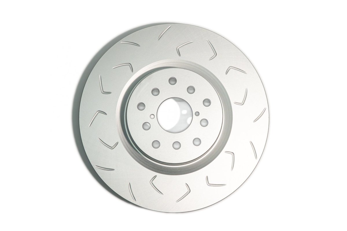 [04 - 17 STI] FactionFab Slotted Front Rotor V2 Dual Drilled 5x100/114 - JDMuscleBrake RotorsFFA1.10290.1