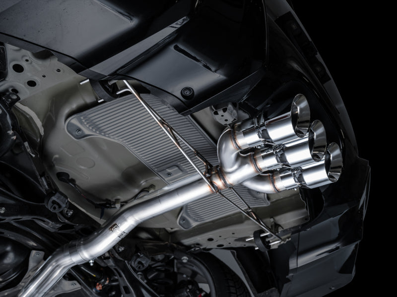 AWE Tuning 2024 Acura Integra Type S DE5 FWD Track Edition Exhaust with Triple Chrome Silver Tips