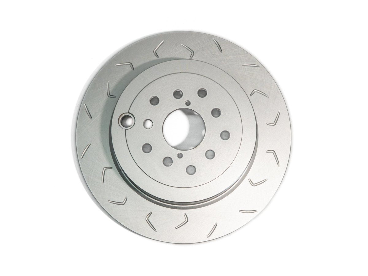 [08 - 17 STI] FactionFab Slotted Rear Rotor V2 Dual Drilled 5x100/114 - JDMuscleBrake RotorsFFA1.10294.1