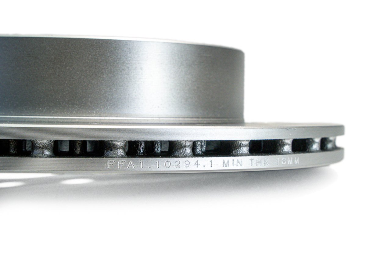 [08 - 17 STI] FactionFab Slotted Rear Rotor V2 Dual Drilled 5x100/114 - JDMuscleBrake RotorsFFA1.10294.1