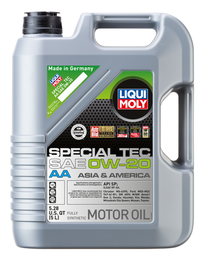 LIQUI MOLY Special Tec AA Motor Oil SAE 0W-20, 5 Liter